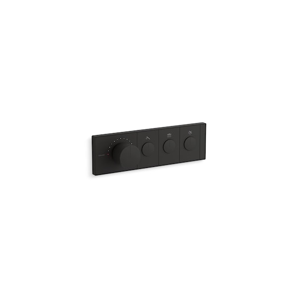 Kohler Anthem Recessed Mech Th Control 3Ot Matte Black 26347-9-BL - main